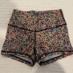 Fleo Multicolor Mosaic Athletic Shorts